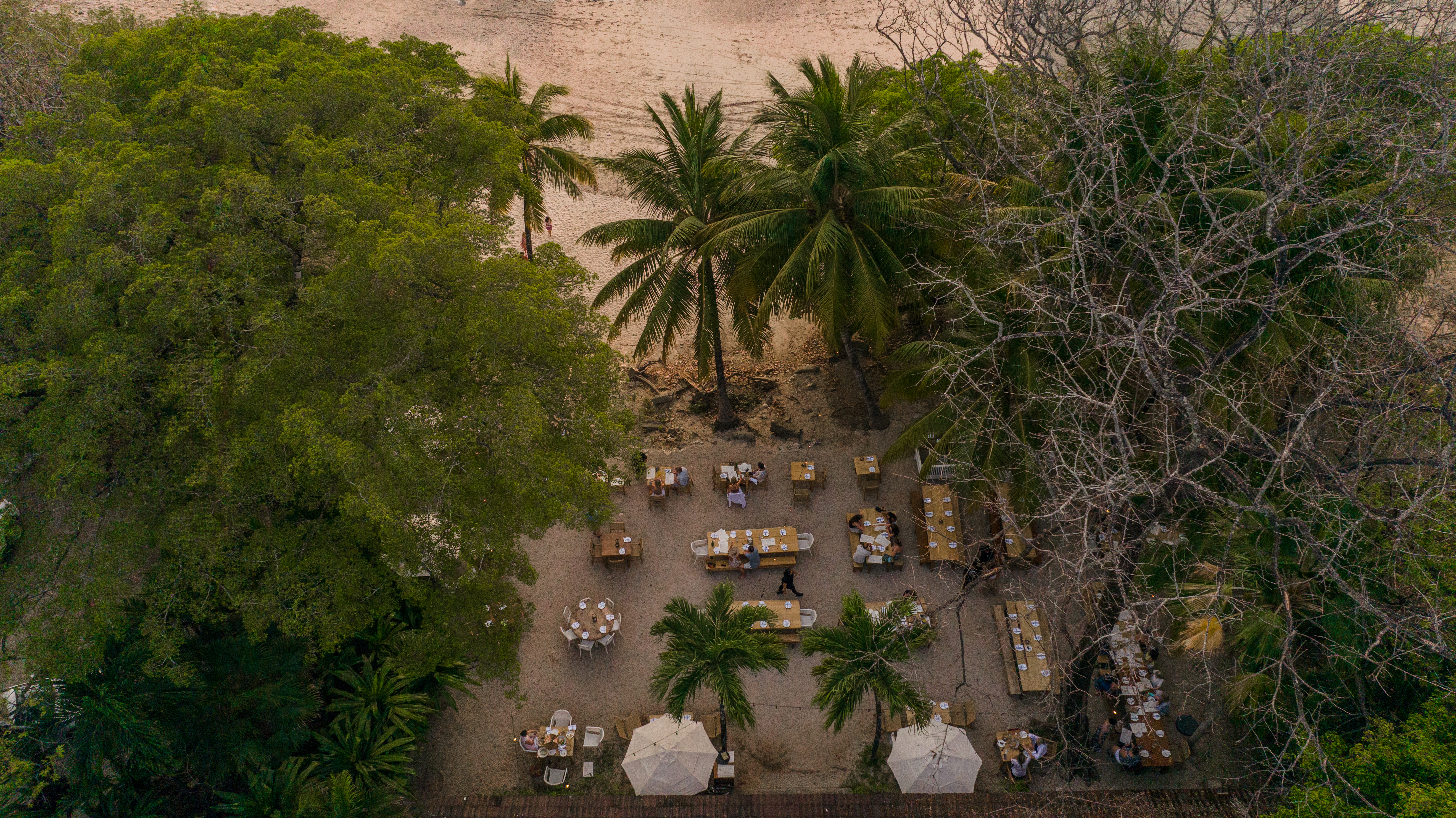 Aerial view of Nosara coastline